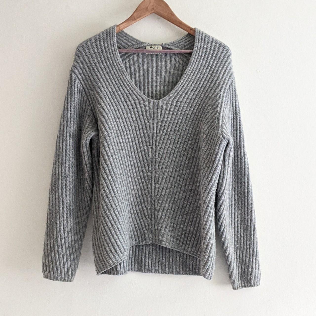 Acne Studios Women's Grey Jumper | Depop