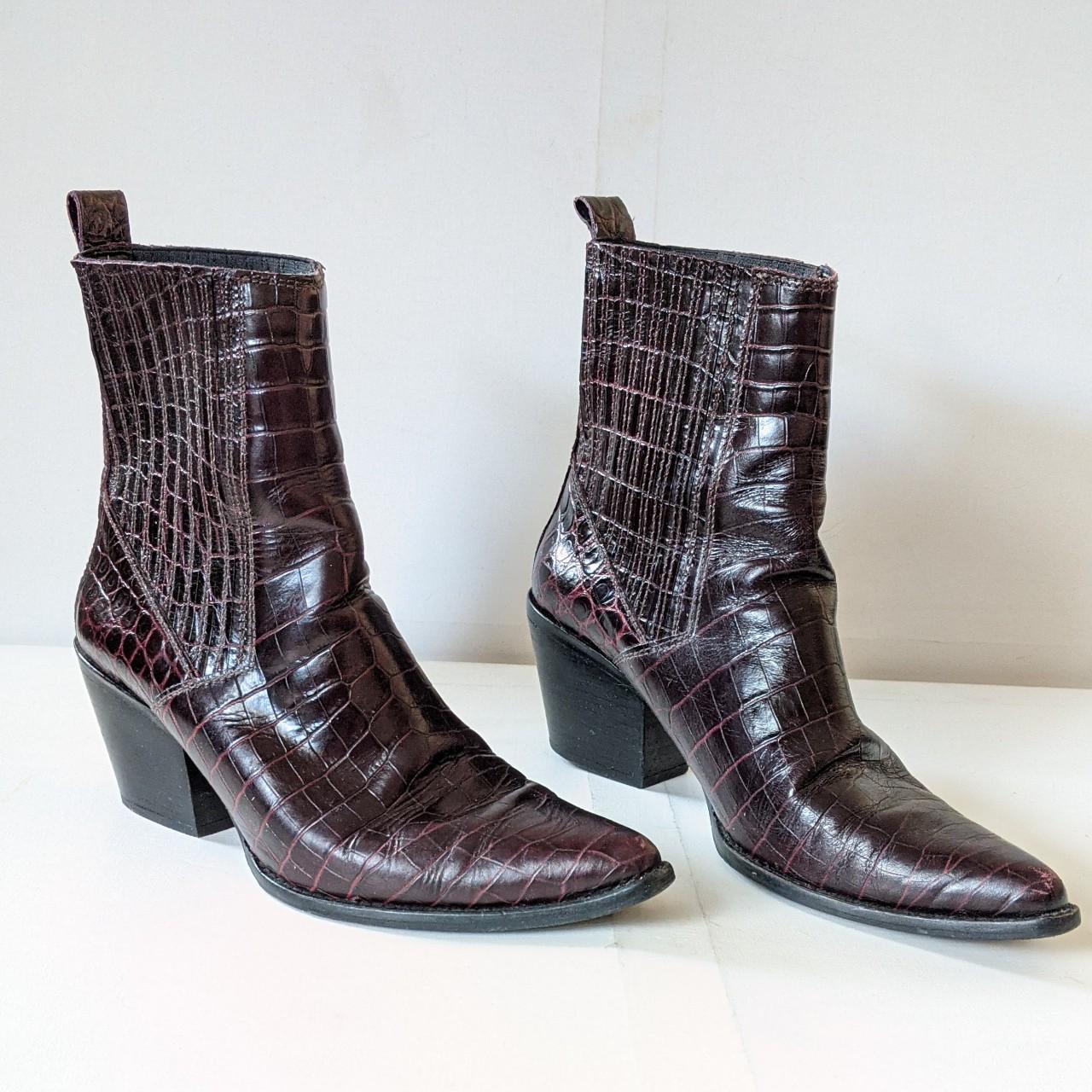 zara croc boots