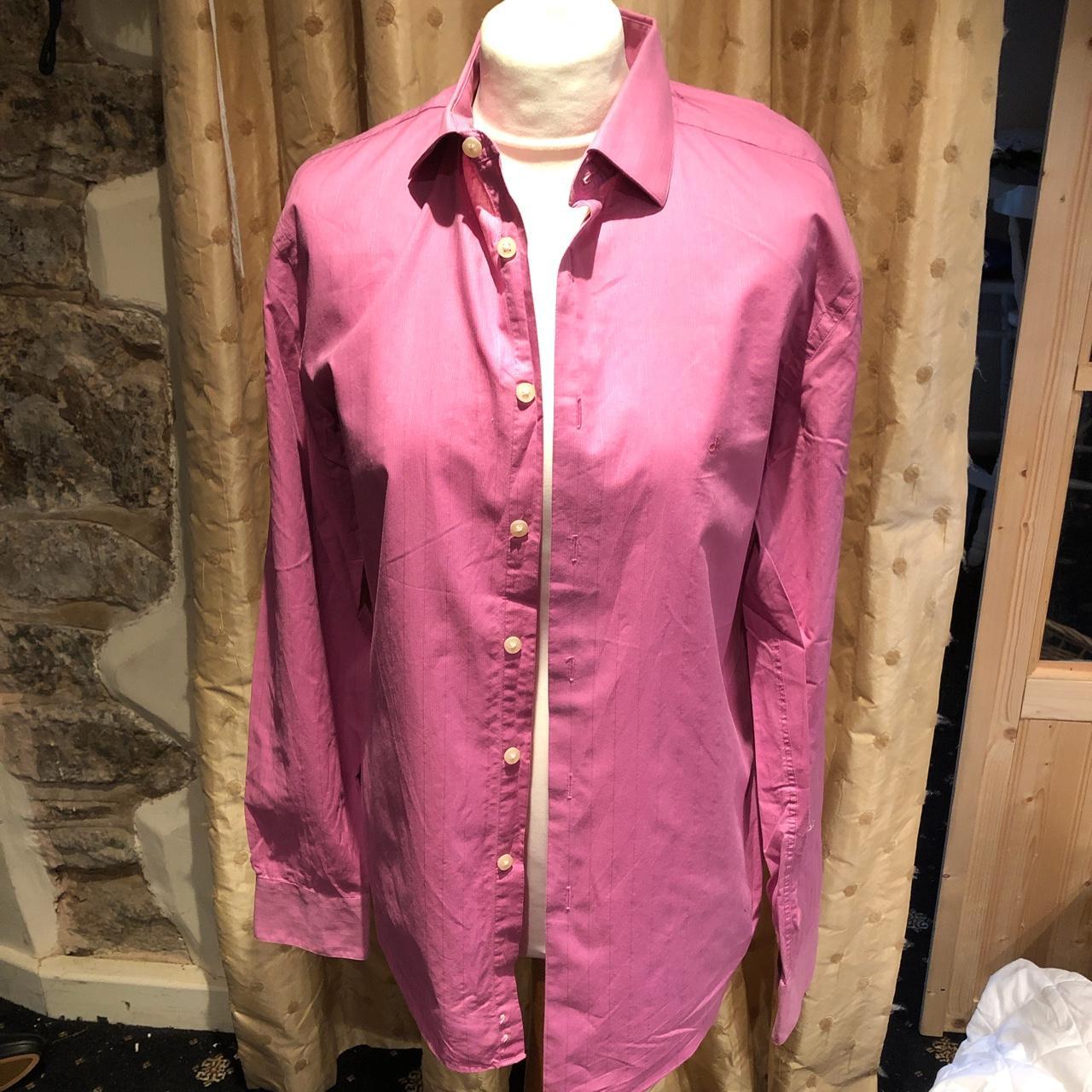 Calvin Klein shirt pink size 15 collar slim fit Depop