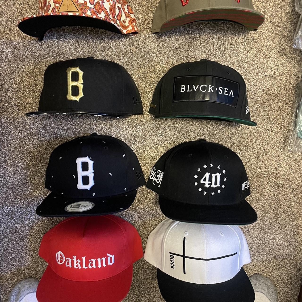 Black scale hats, black Scvle, 40oz nyc, all fitteds... - Depop