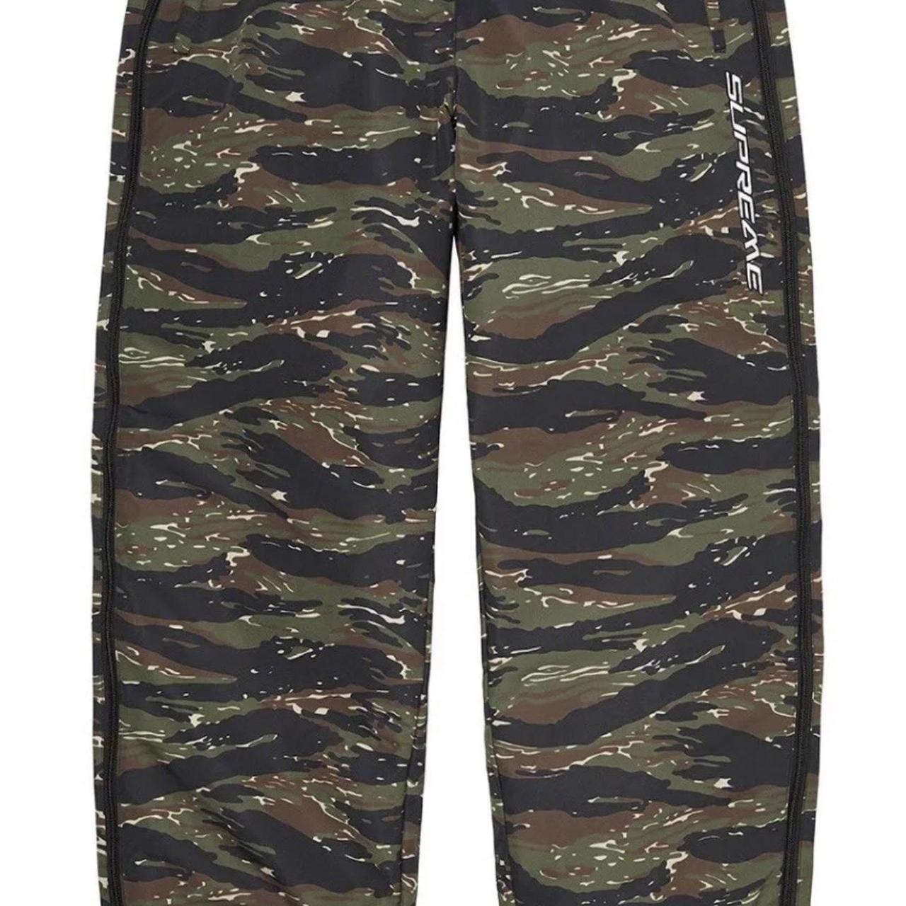 Supreme camo hot sale track pants