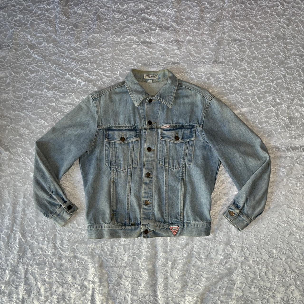 GUESS Men's Logo buy Denim Jacket sz M