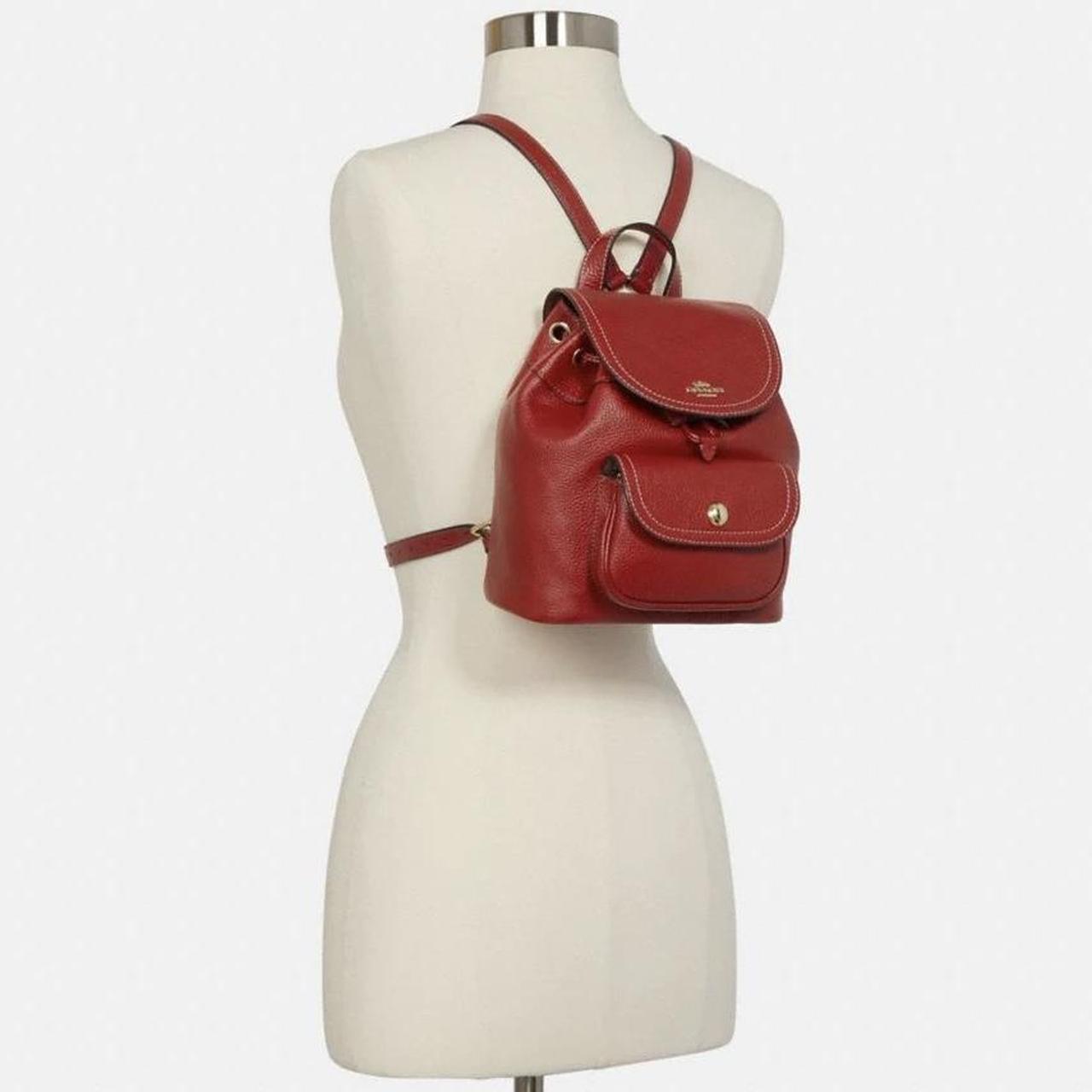 Coach leather backpack womens hot sale