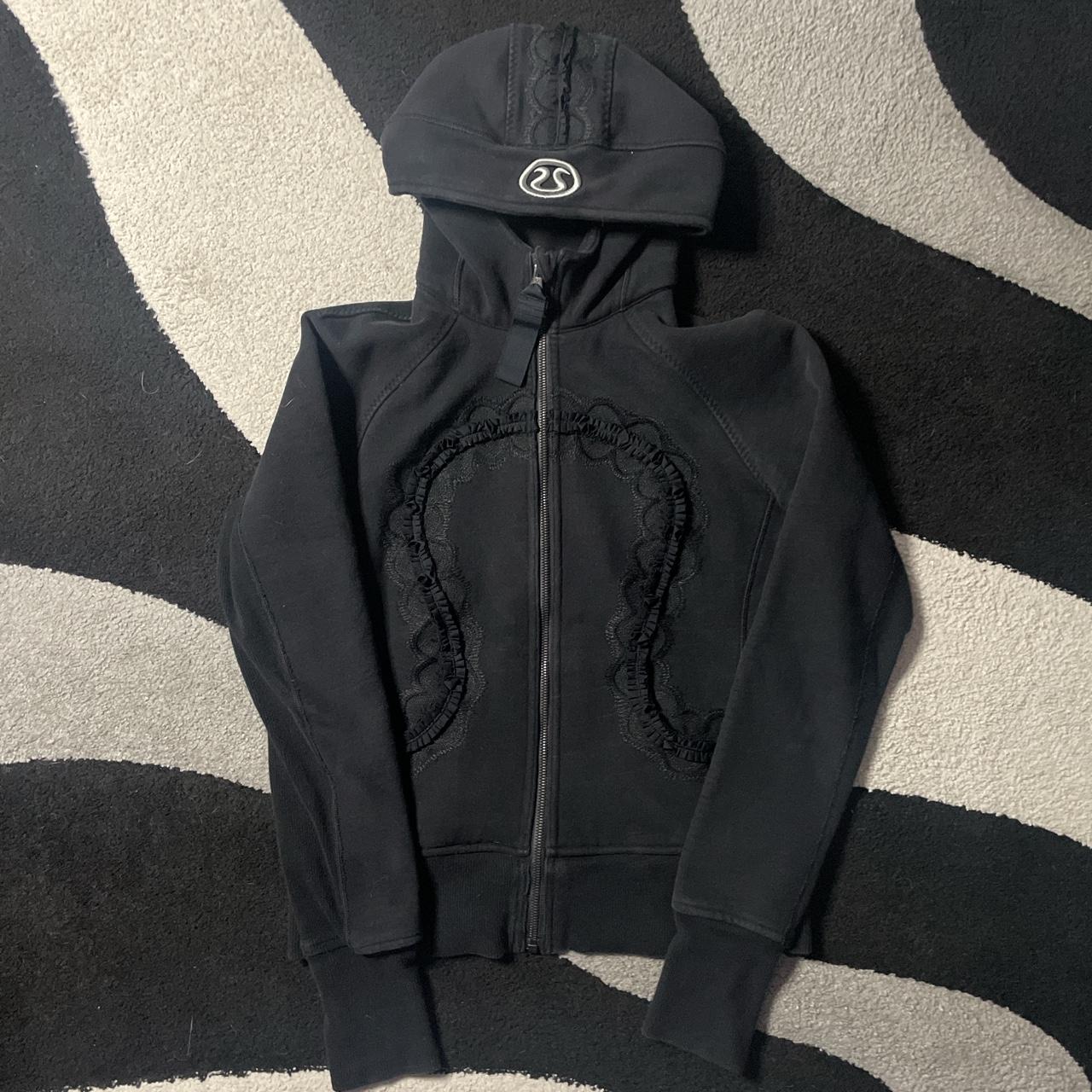 Lululemon Women's Black and White Hoodie | Depop