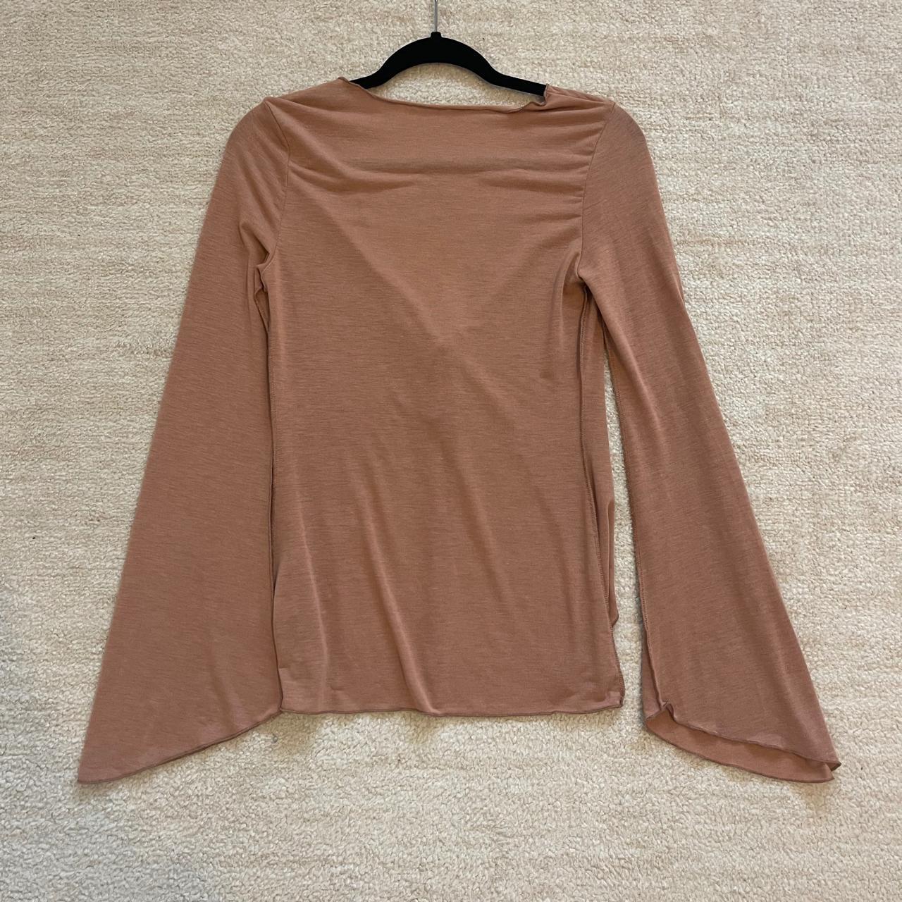 SHEIN Women's Brown and Tan Blouse (2)