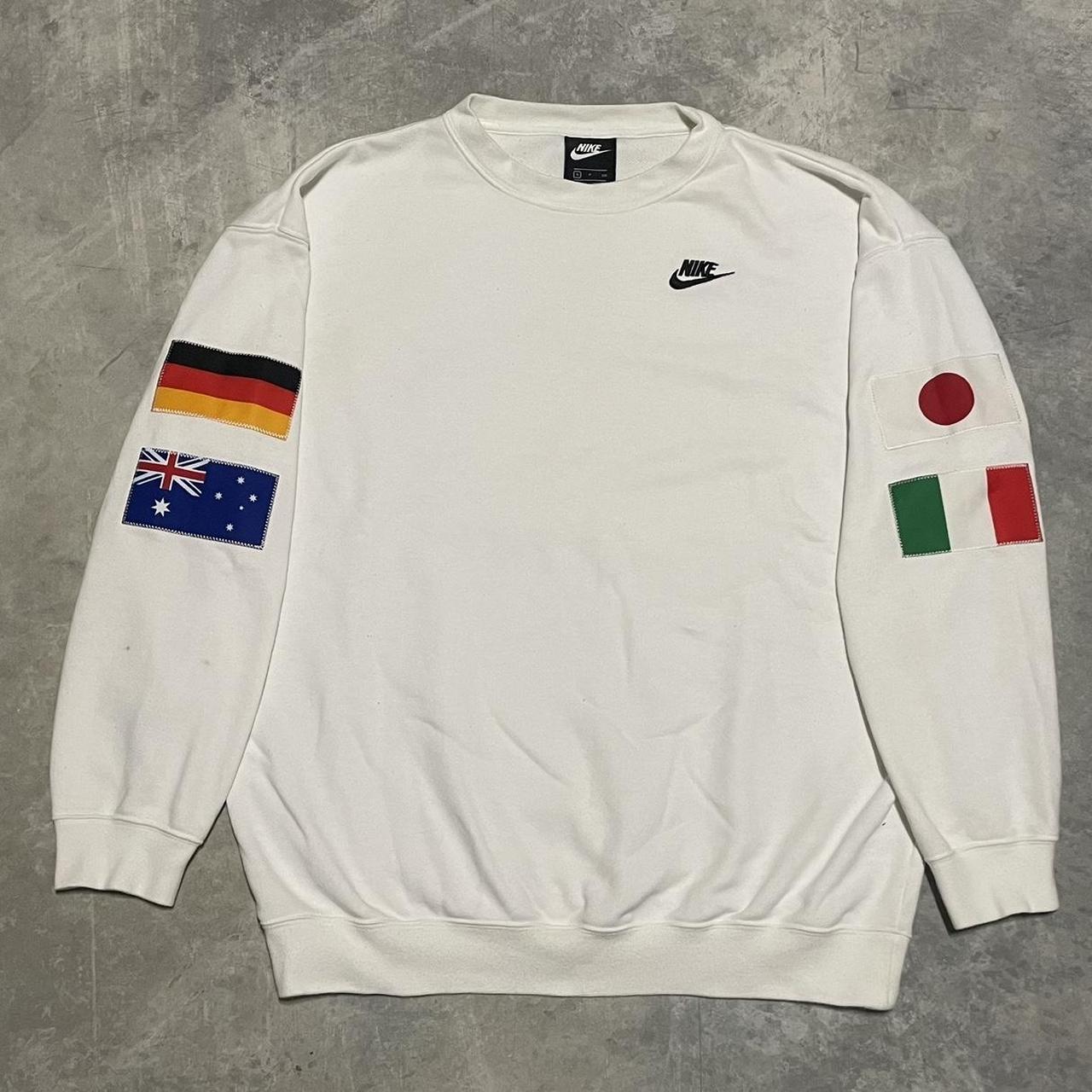 Nike Flags Crewneck Sweater Japan Italy Germany Depop