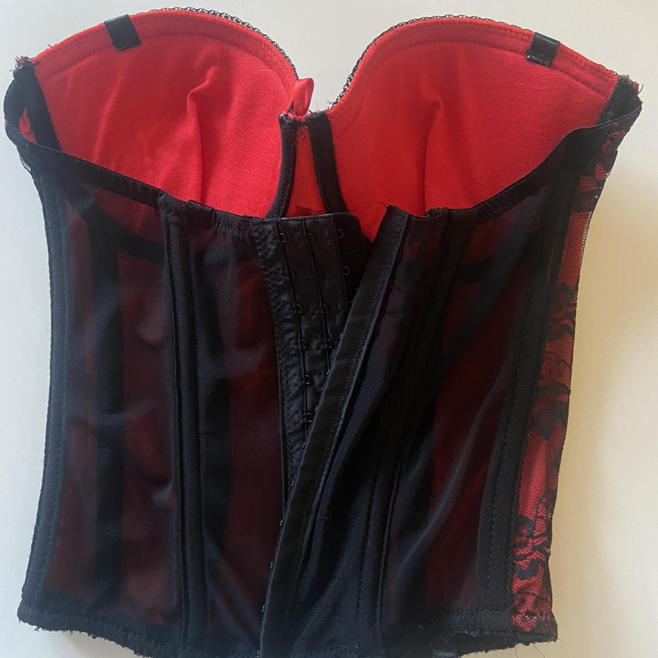 BB Lingerie Women's Red and Black Nightwear (2)