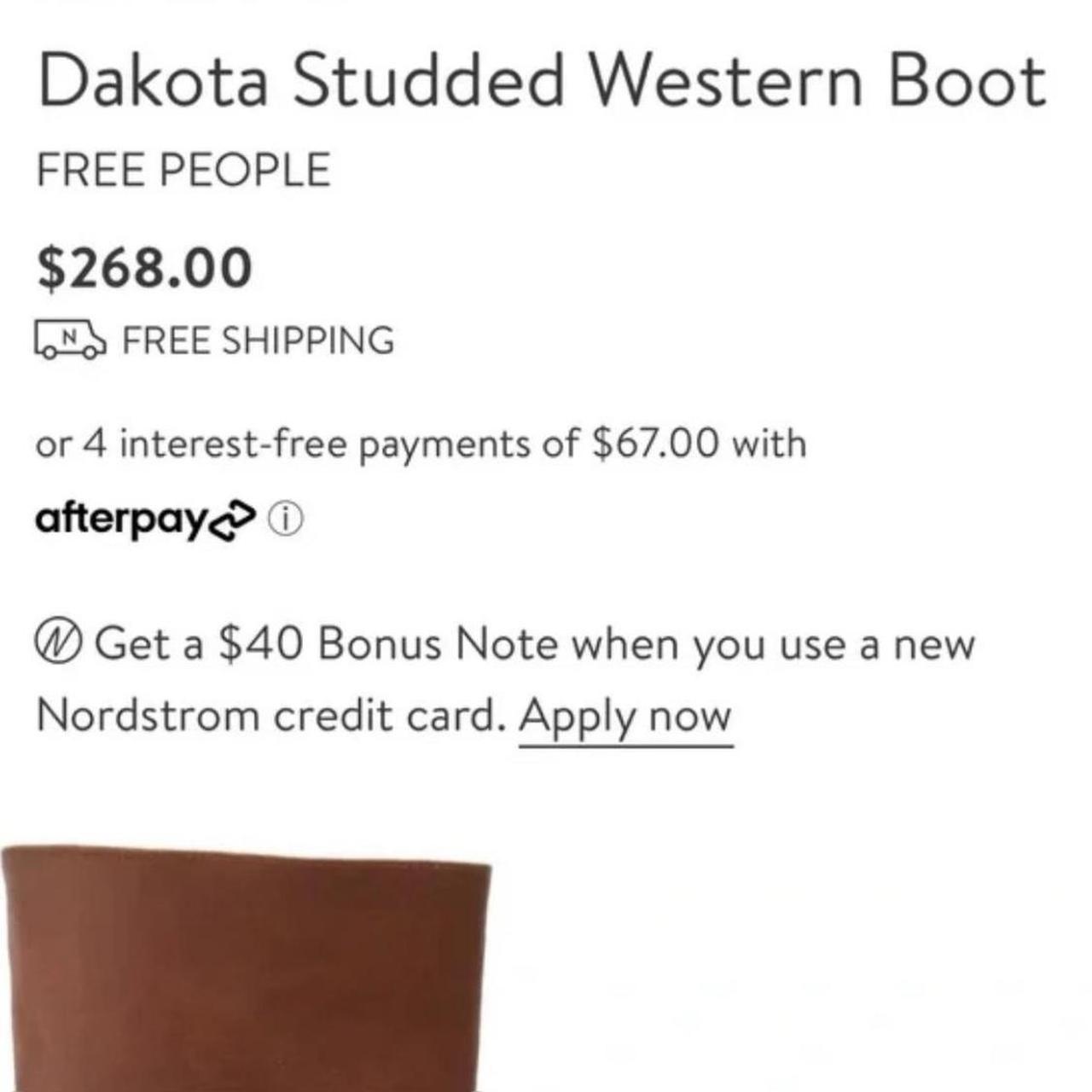 Free People Dakota outlets Studded Western Boots