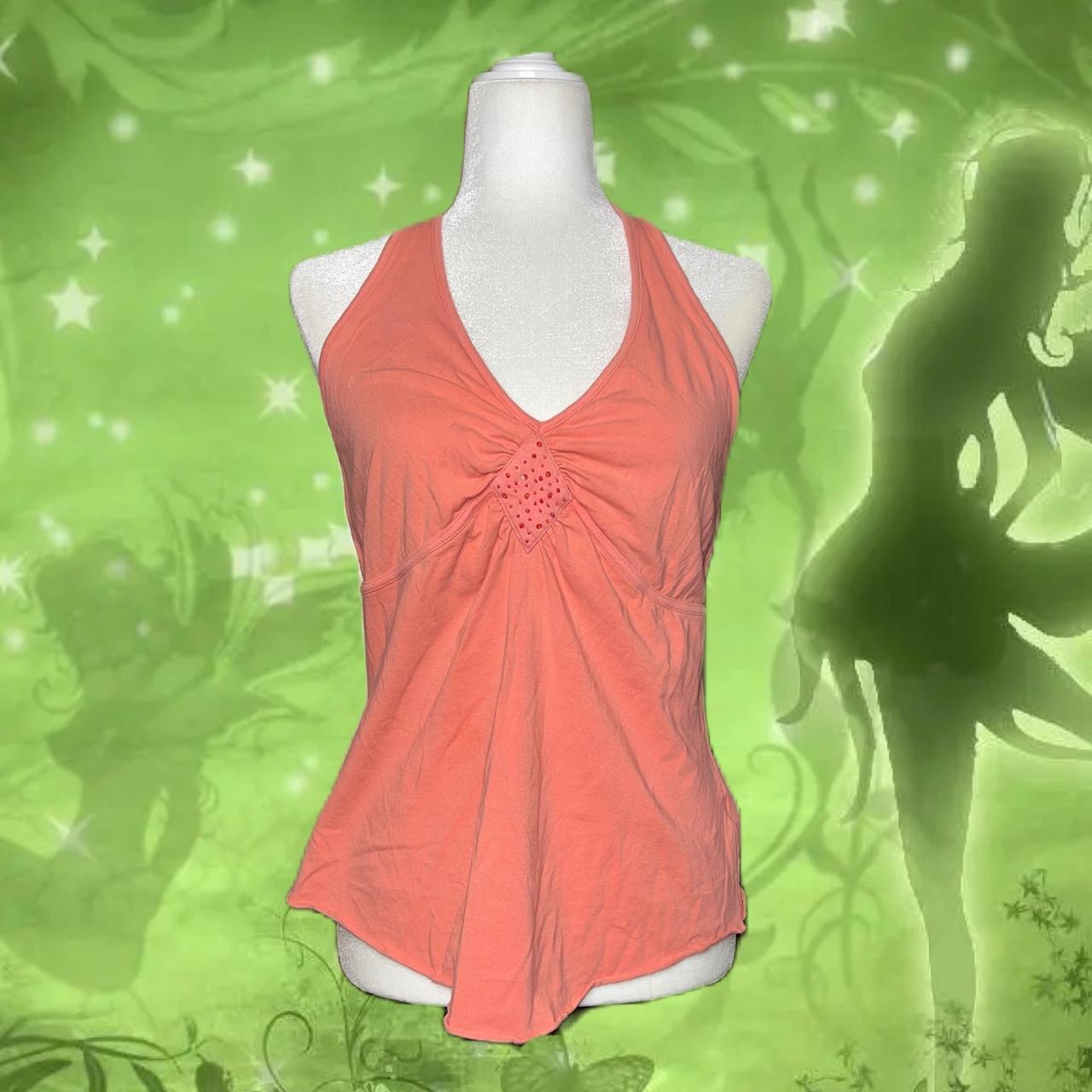 Y2K salmon colored halter top #fairy #y2k #2000s #bimbo - Depop