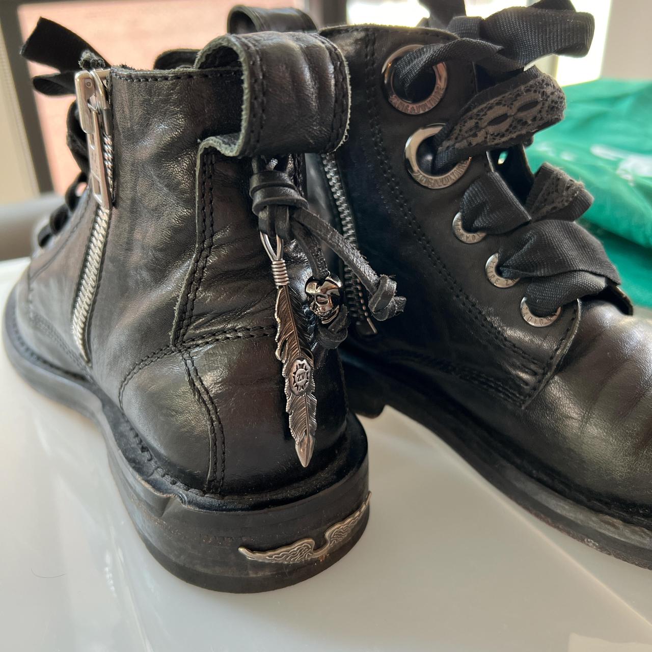 Zadig and Voltaire Black leather boots/ booties