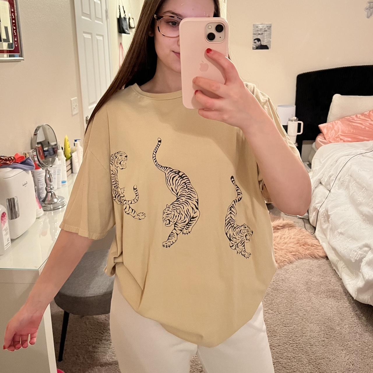 Urban outfitters tiger tee! Oversized fit and is... Depop