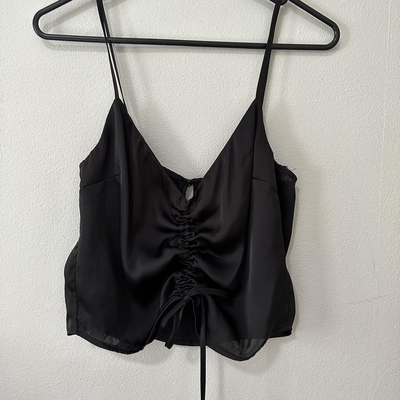 Glassons black adjustable top Size 6 - Depop