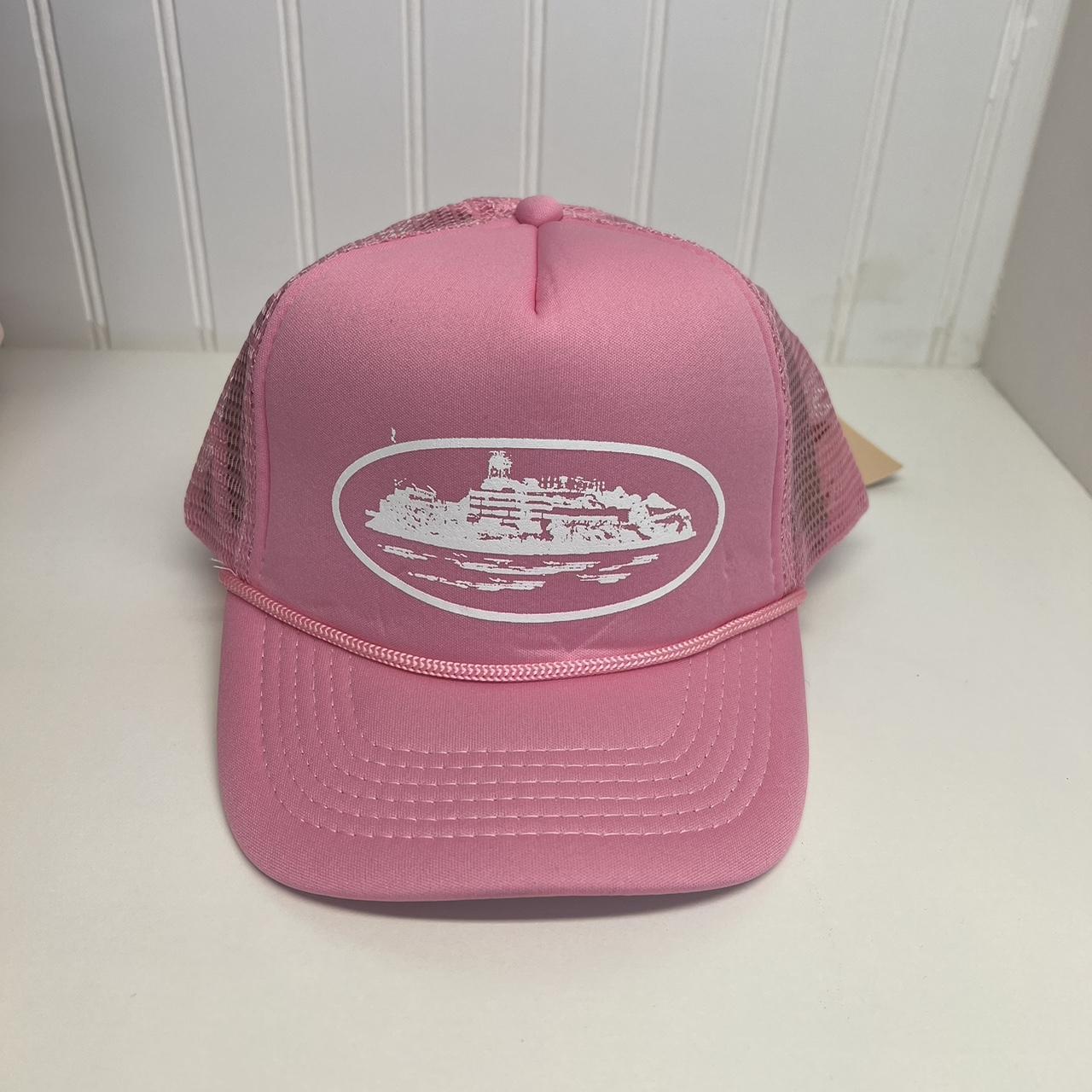 Corteiz Men's Pink Hat | Depop