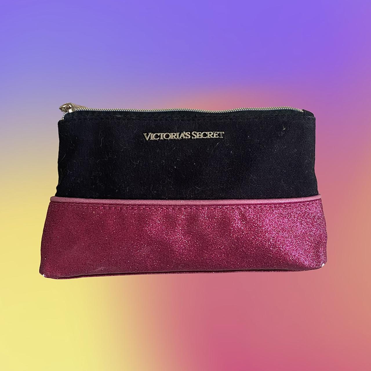 Victoria's Secret Women's Black and Pink Bag | Depop