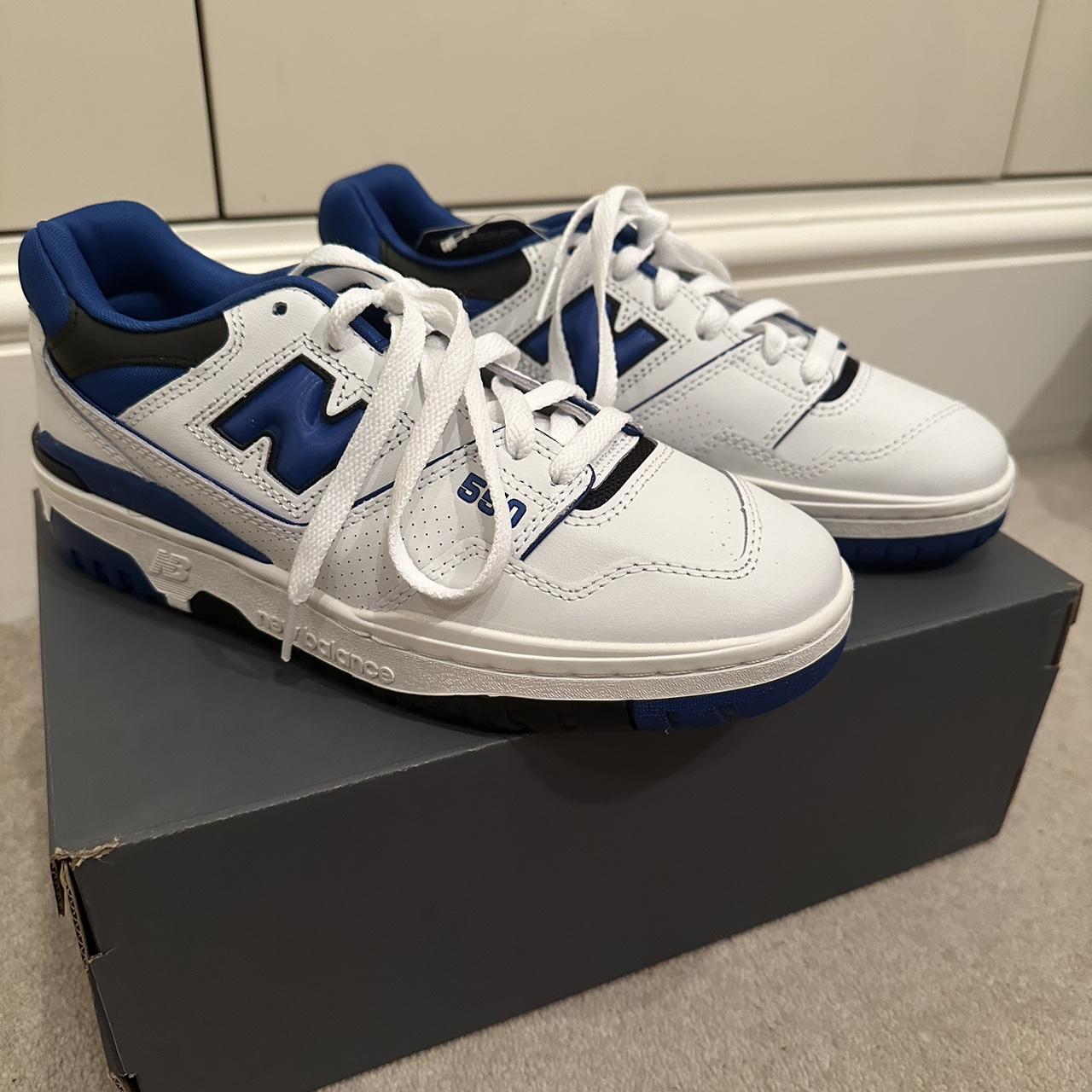 new balance 550 blue and white