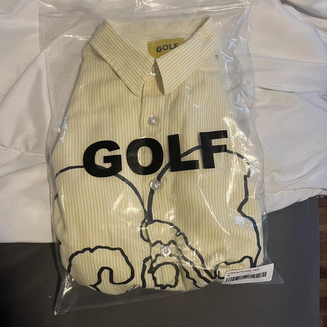 Golfwang heart stripe button down. Colors: yellow... | Depop