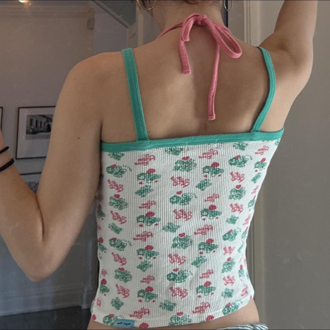 Angel Blue Women's Pink and Green Vest (3)