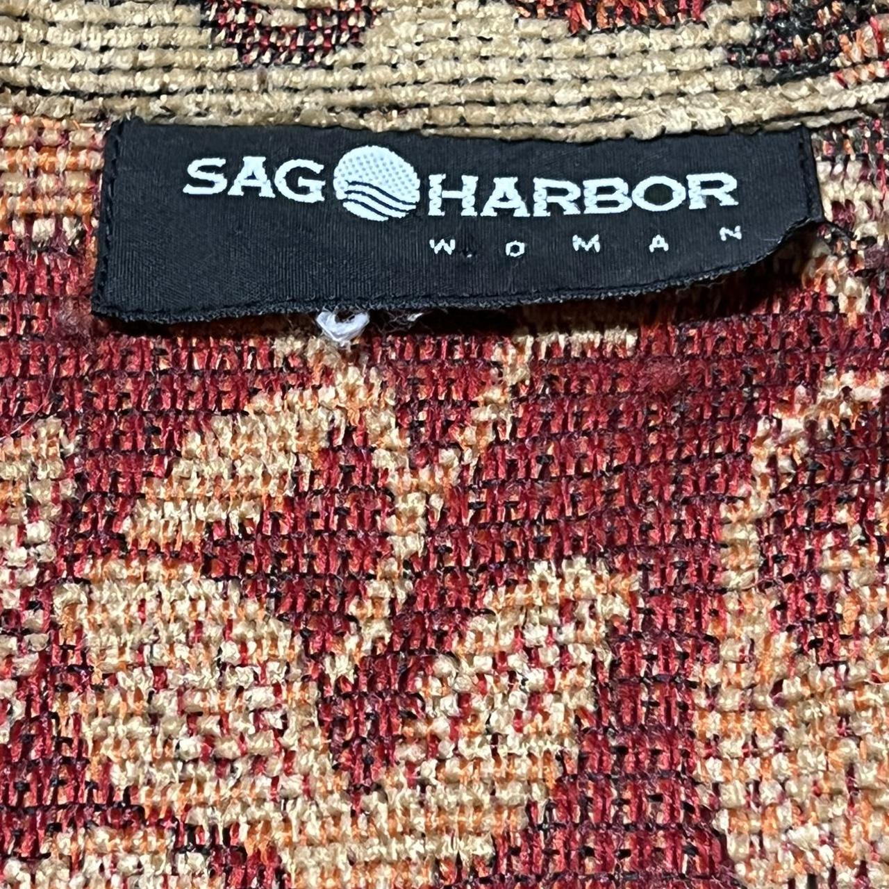 Sag Harbor Women's Tan and Burgundy Coat (2)