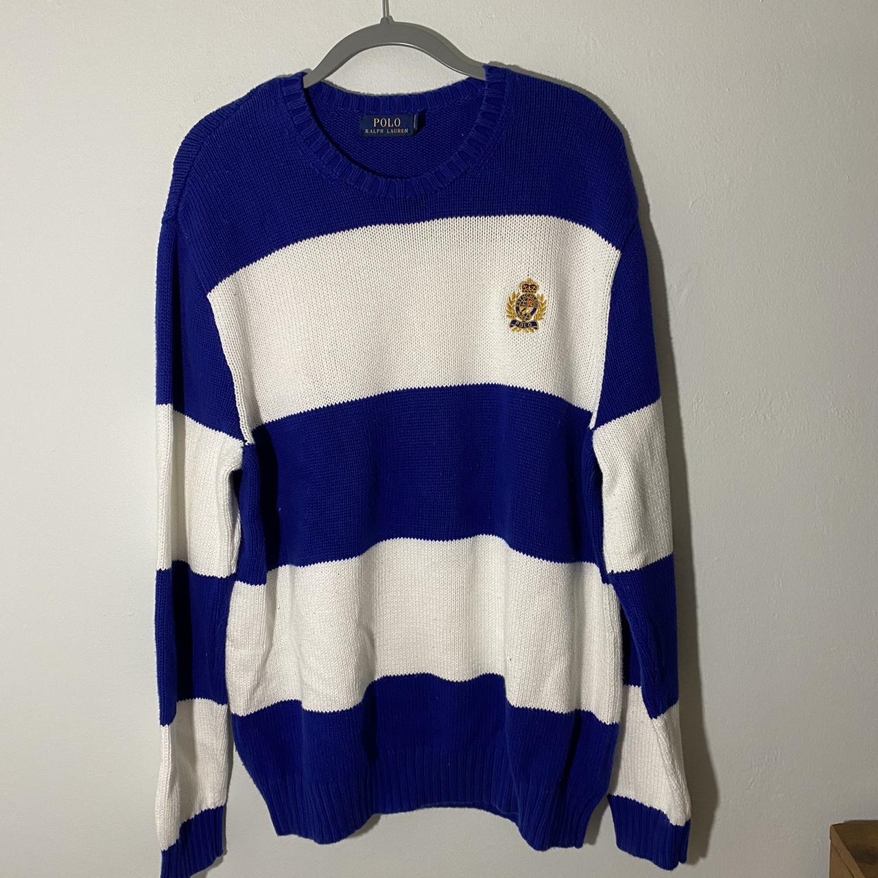 Polo Ralph Lauren Striped Sweater Xl Excellent Depop