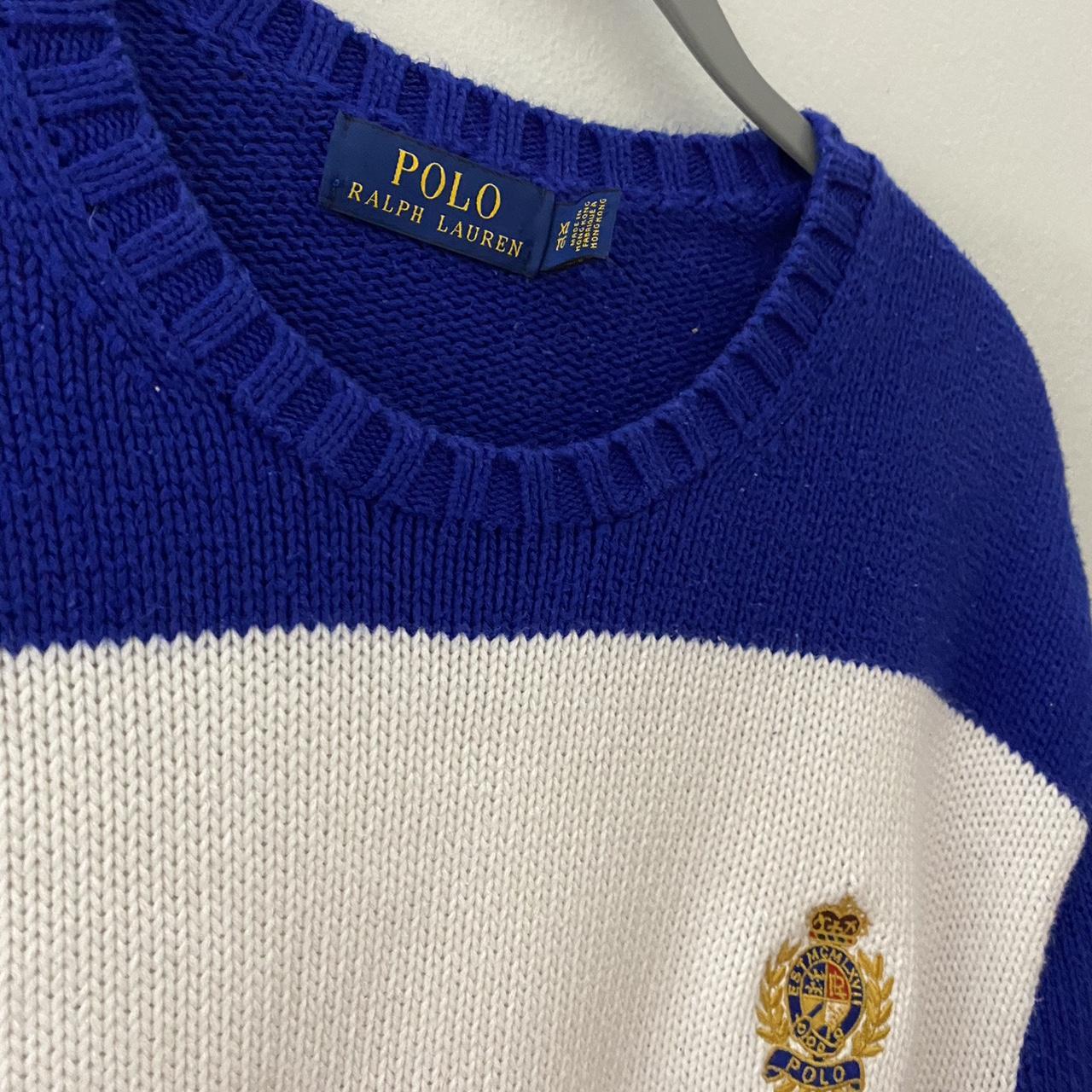 Polo Ralph Lauren Striped Sweater Xl Excellent Depop