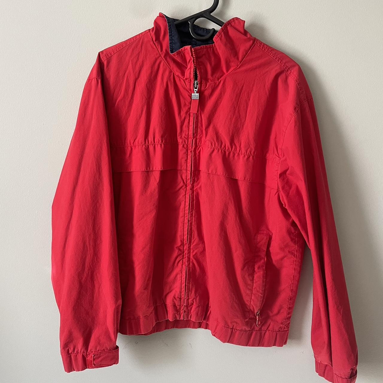 Red Eddie Bauer jacket In good condition Men’s... Depop