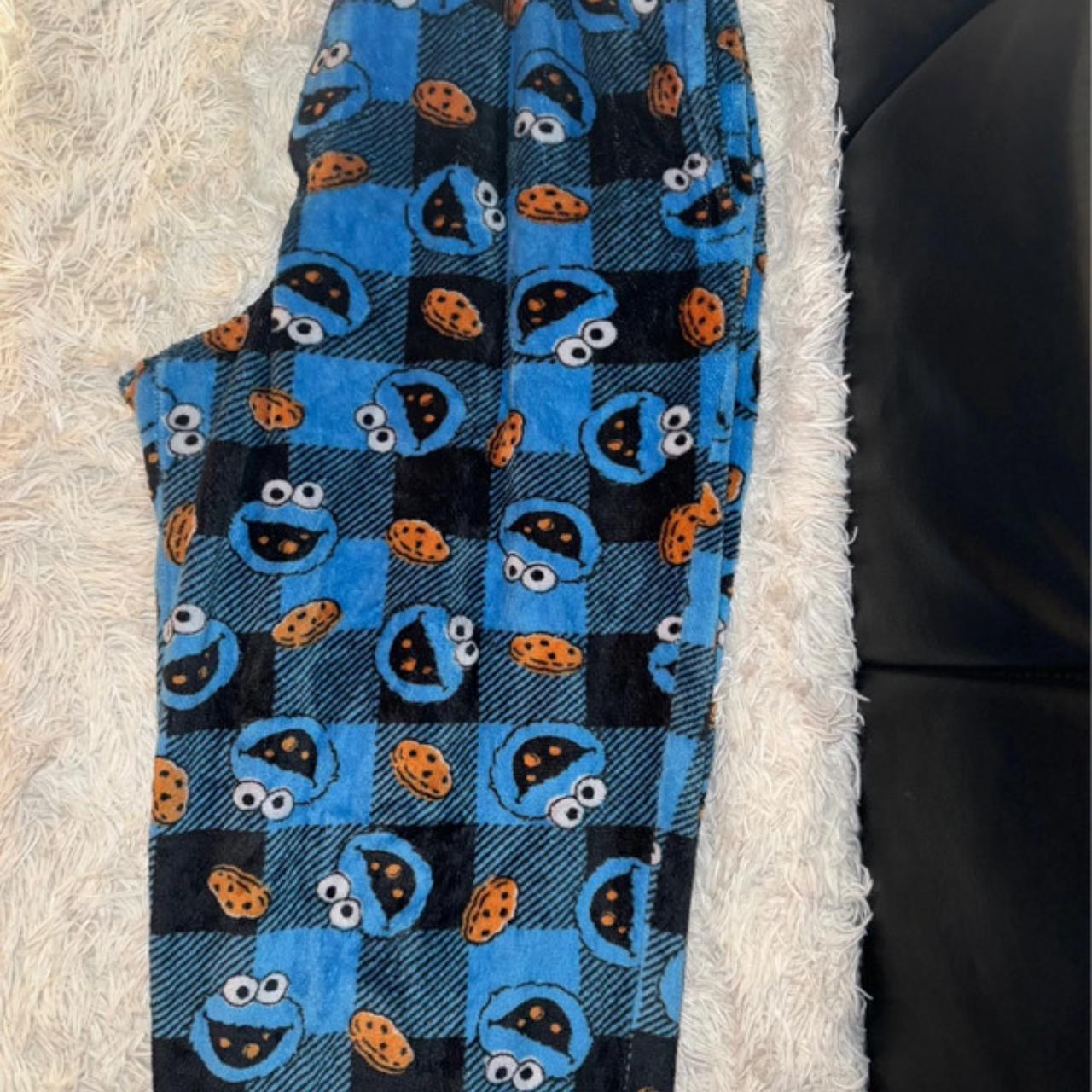 Cookie Monster pajama pants :)rn a few times, true... - Depop