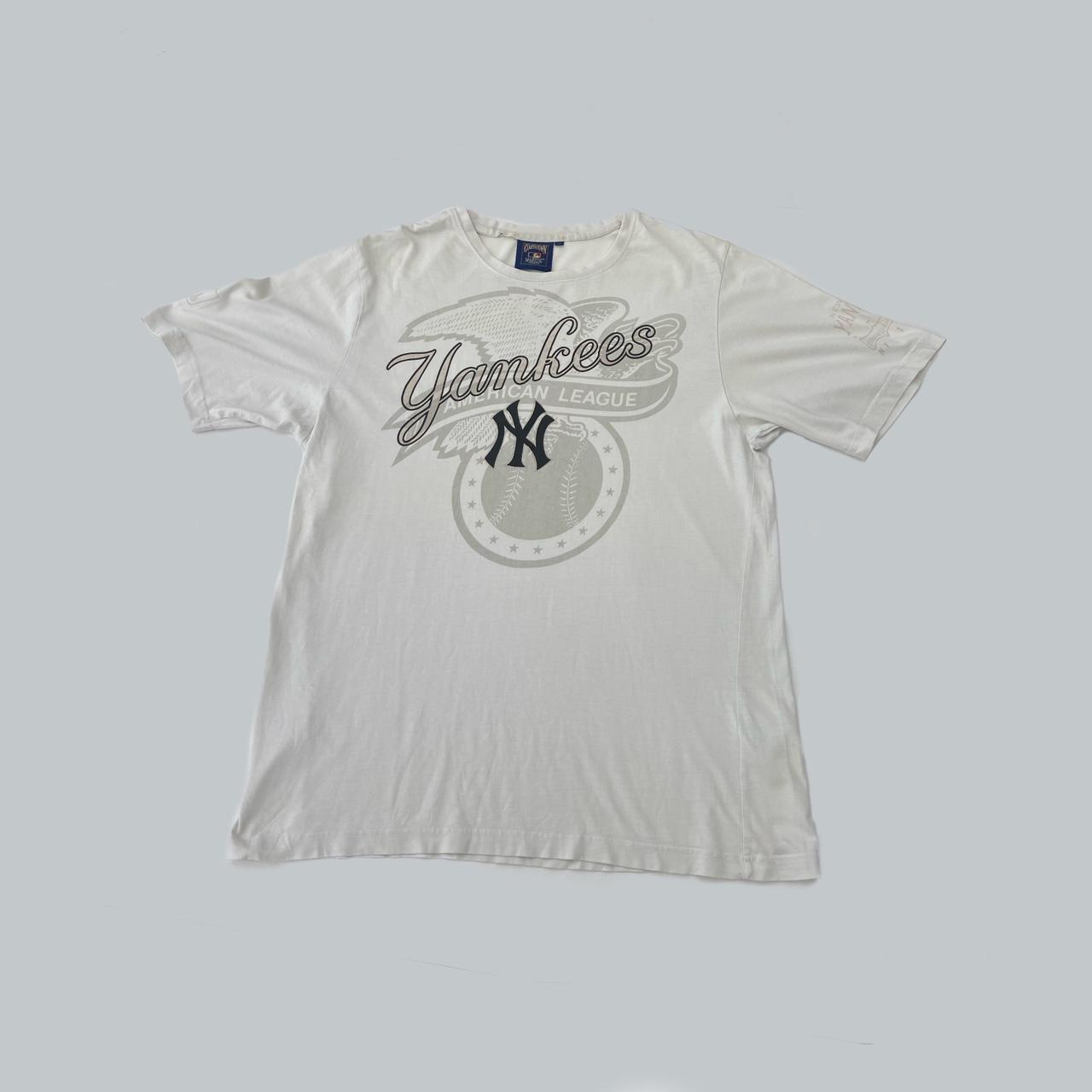 Vintage New York Yankee’s T Shirt White tee with... - Depop