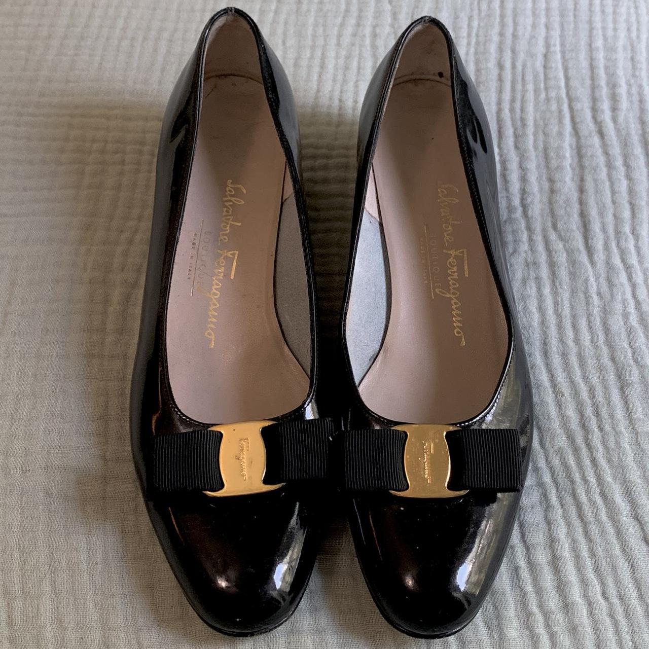 salvatore ferragamo black shoes