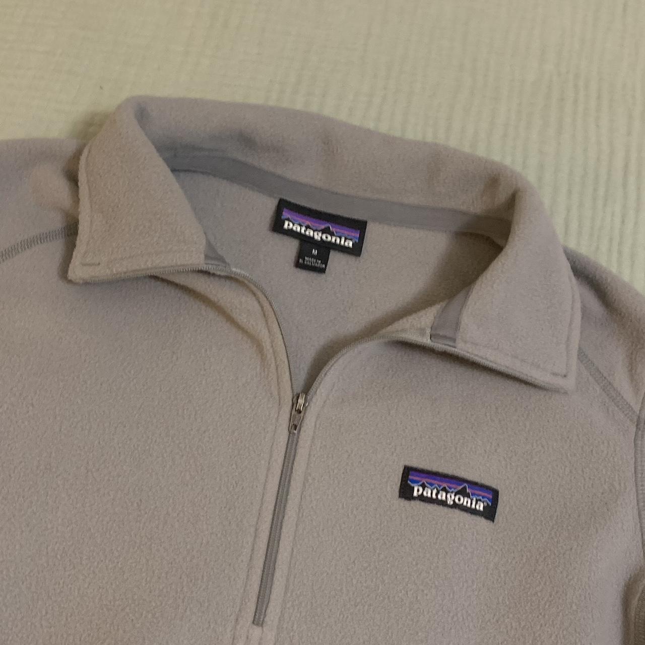 Patagonia Grey Quarter Zip Pull Over In great... Depop