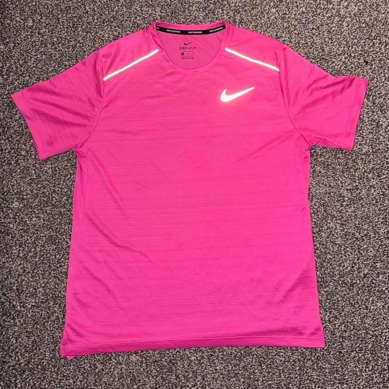 nike miler pink top