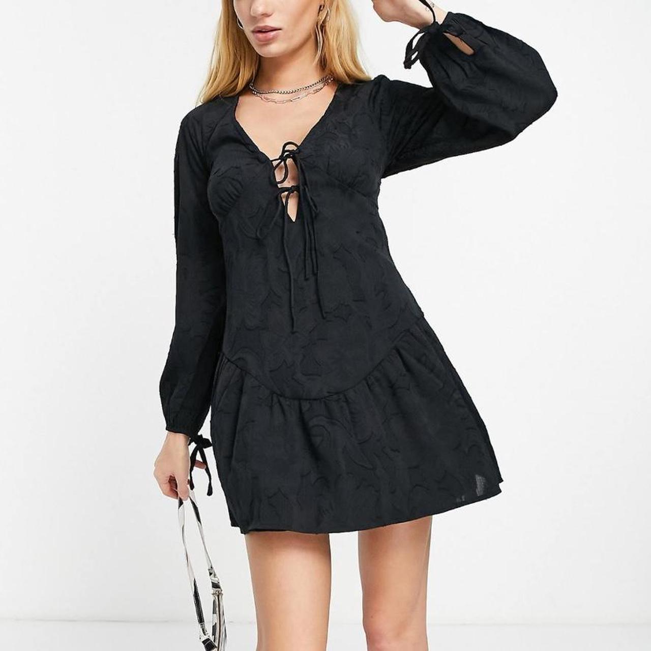 Topshop tie front mini dress hotsell