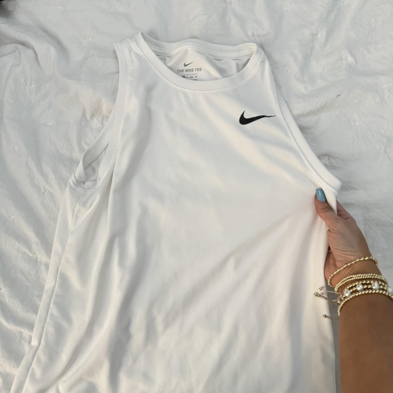 mens white nike tank top