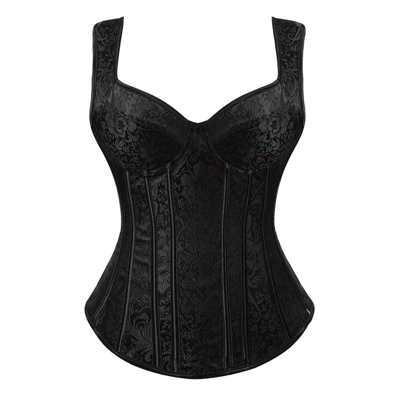 Women S Black Corset Depop