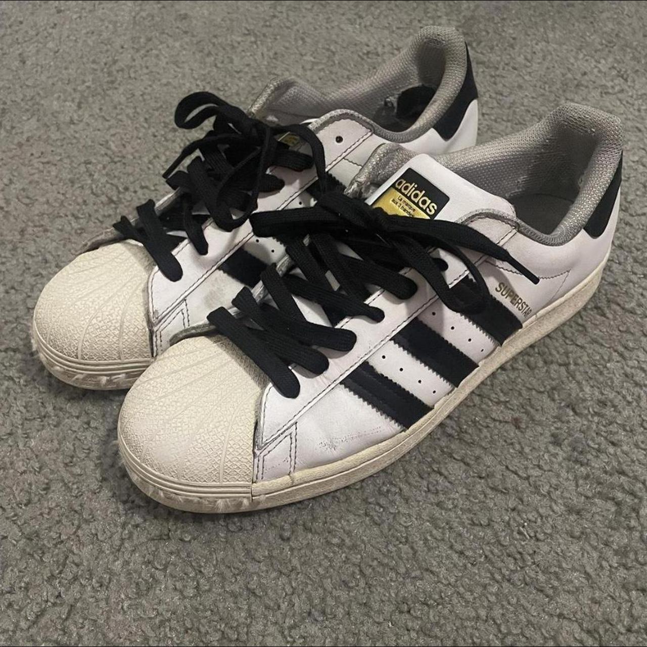 Adidas Superstars white -please use paypal if you... - Depop