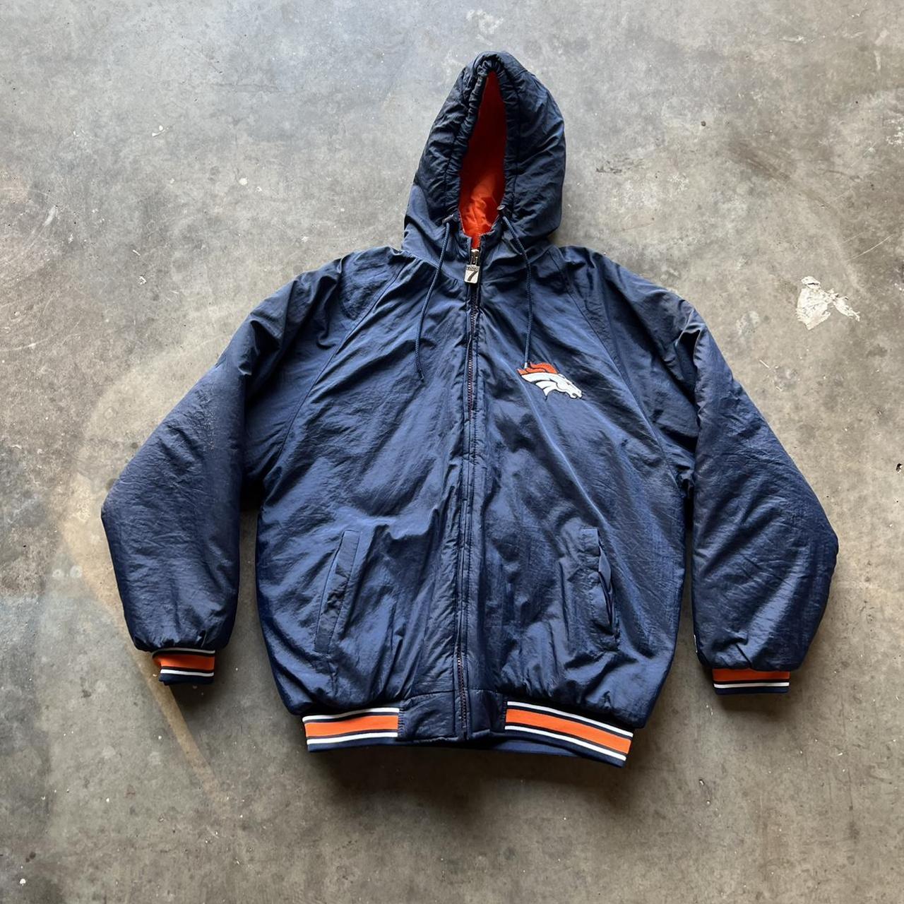 Vintage Denver Broncos Champion brand winter jacket - Depop