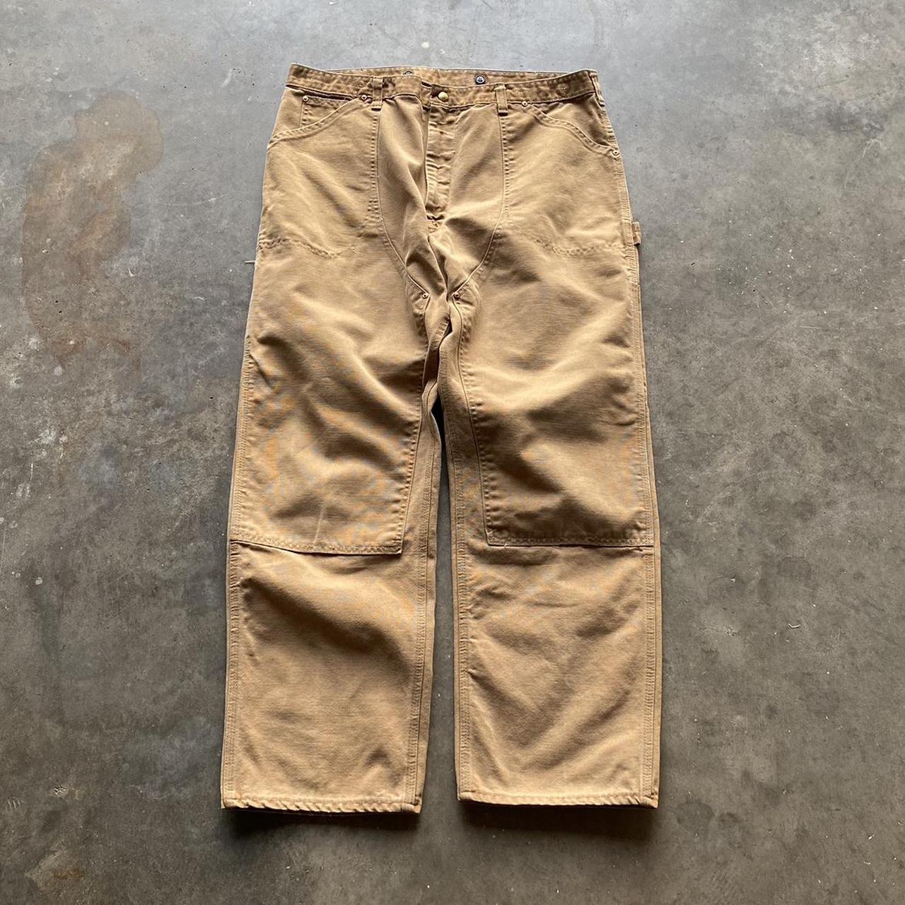 Vintage 70s/80s Carhartt double-knee pants -No... - Depop