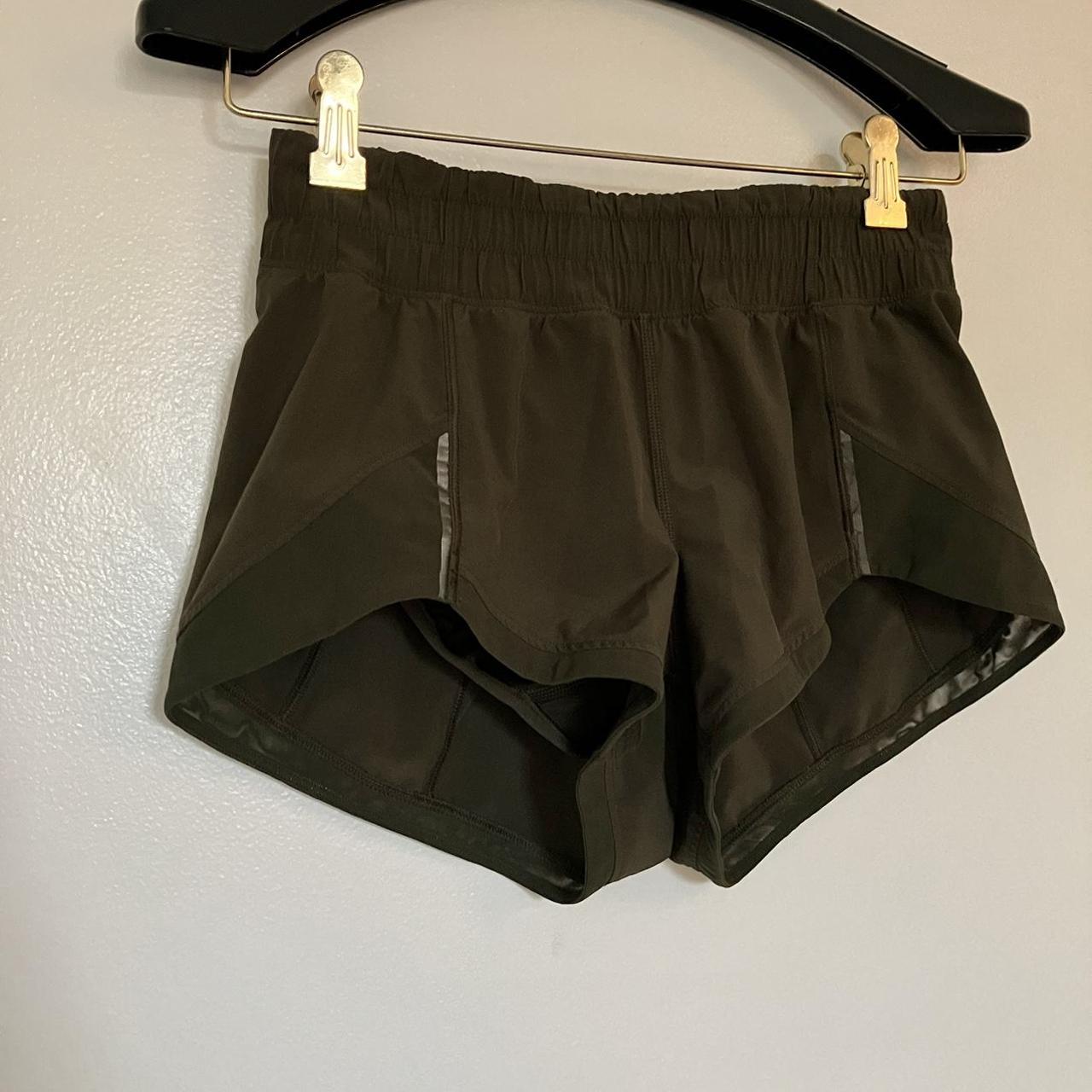 Lululemon olive hot sale green shorts