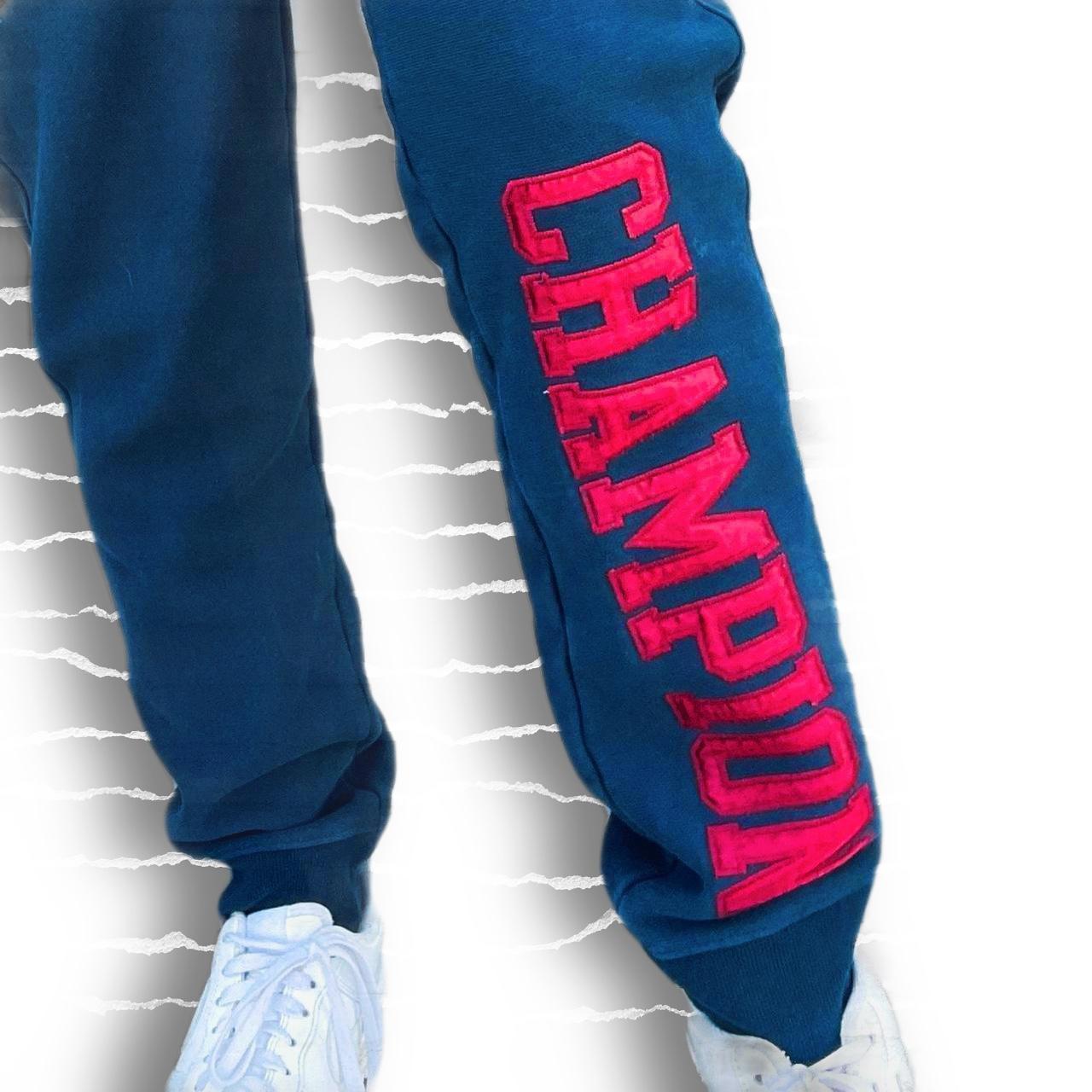 Champion sweatpants with sales champion written all over