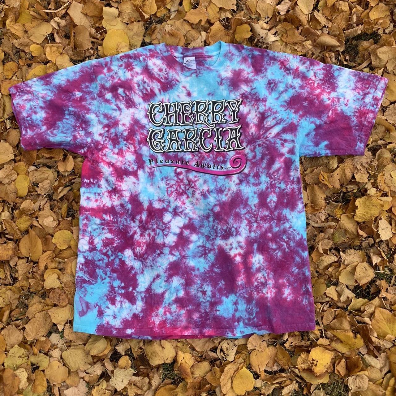 Vintage Ben & Jerry’s Cherry Garcia Tie Dye Tee/2XL... - Depop