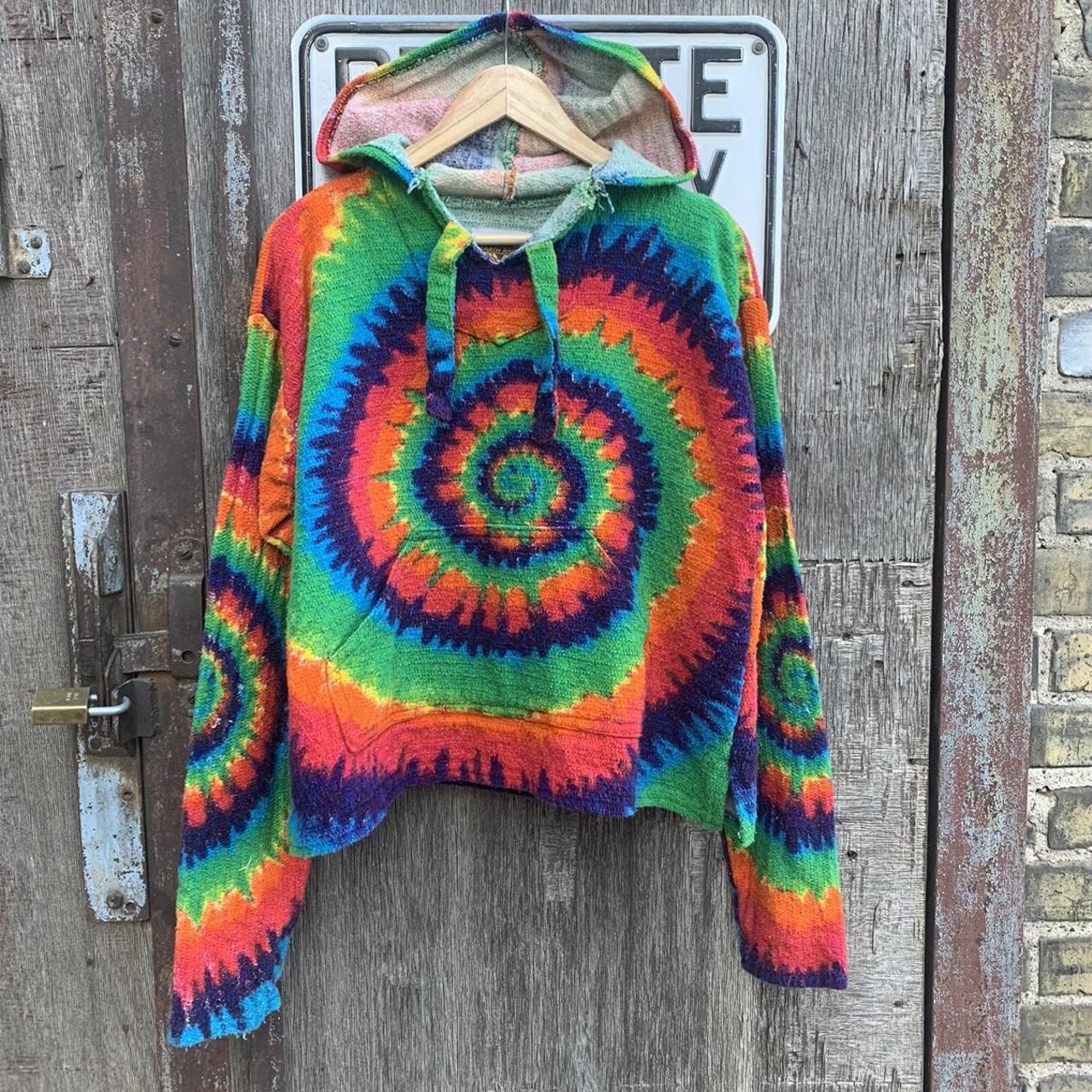 Earth Rags Tie Dye Pullover Hoodie/Size Medium (See... - Depop