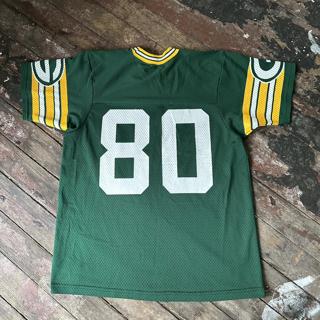 Deadstock 1970s Sand Knit Football Jersey Pit to - Depop