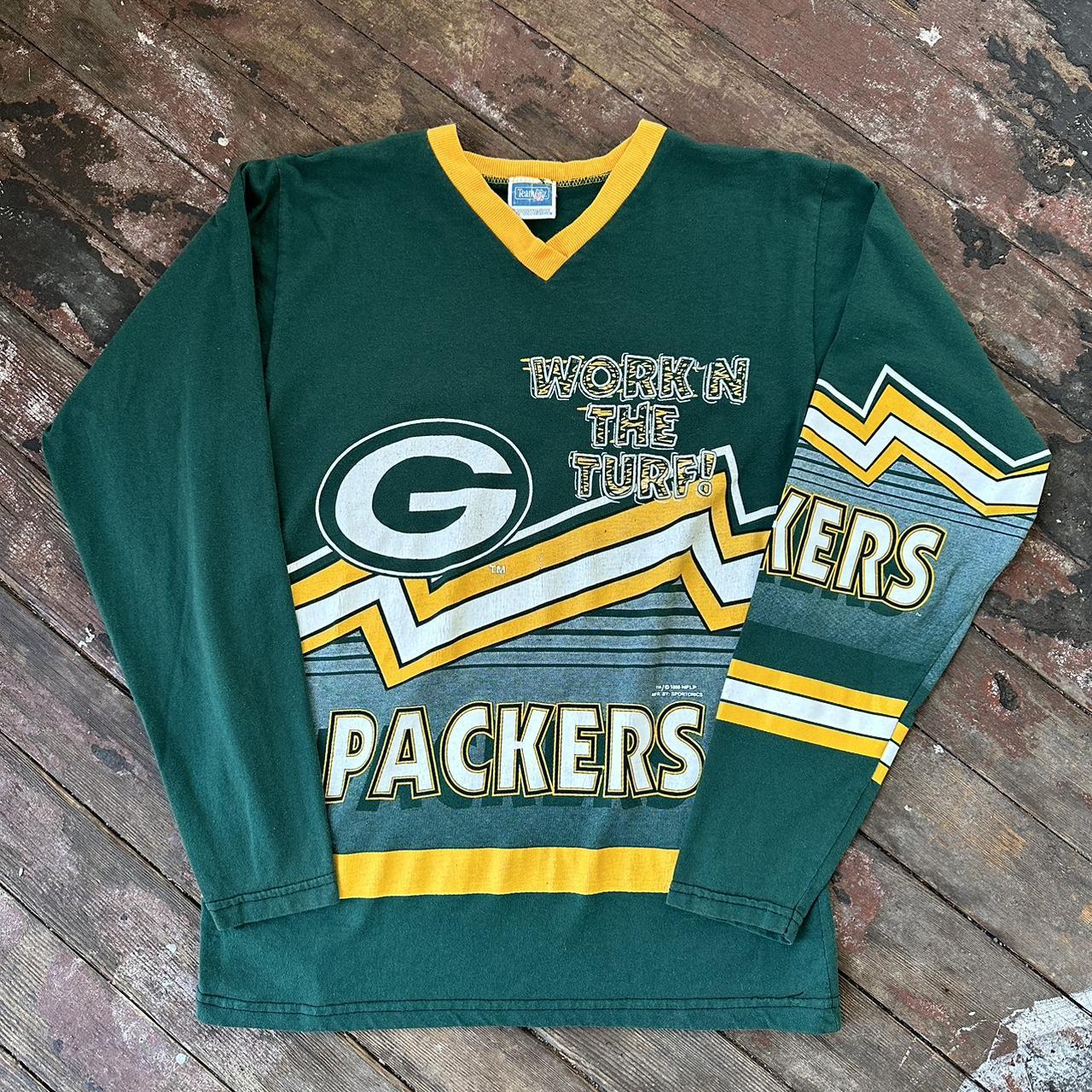 ‘95 Packers Long Sleeve Tee/Fits Like a Free... - Depop