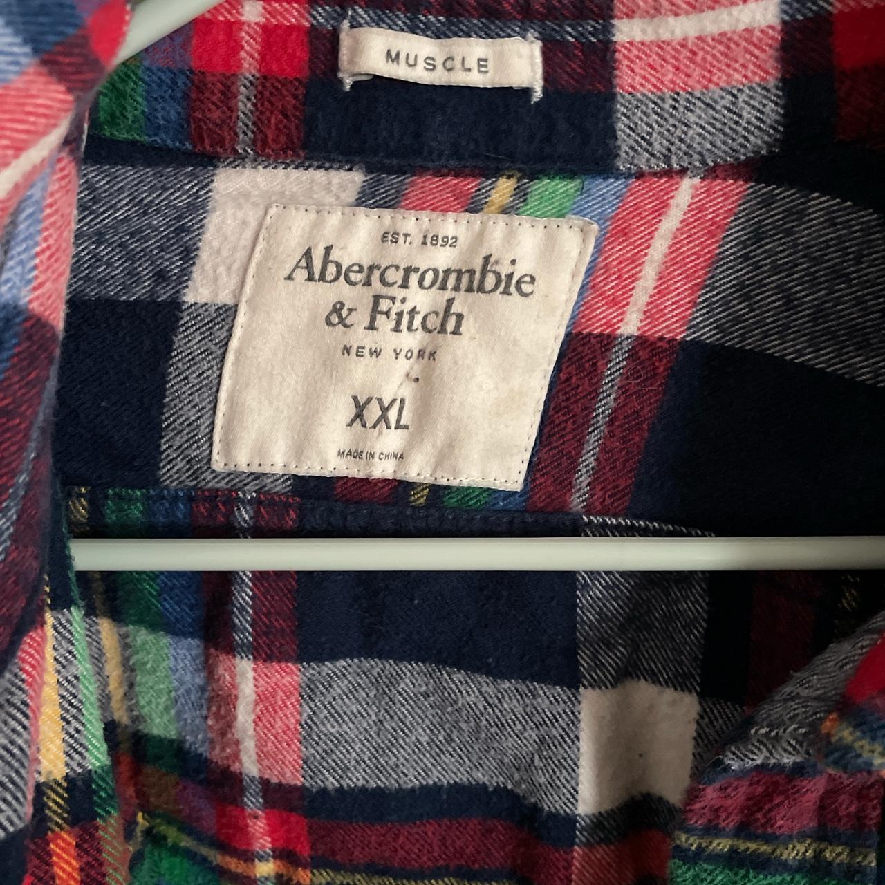 Abercrombie & Fitch flannel. Men’s xxl. Gently worn.... - Depop