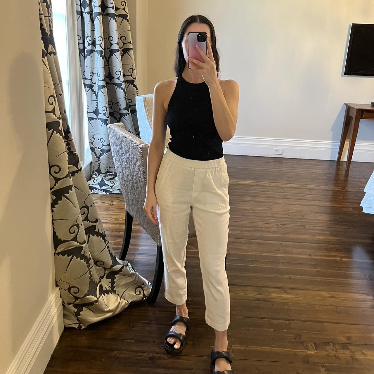 Witchery white linen pants 🤍 Light weight and... - Depop