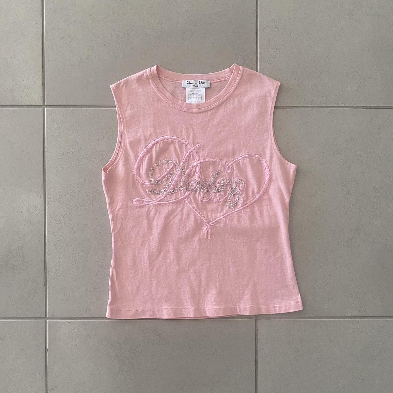 Christian Dior Women's Pink Shirt | Depop