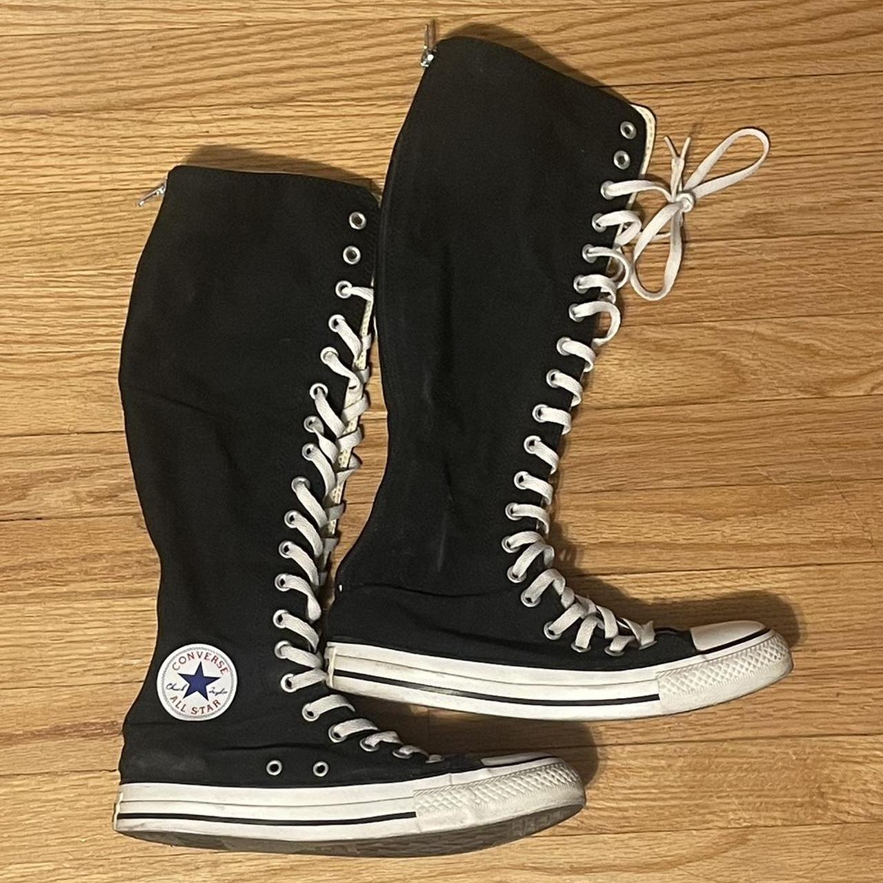 RARE Y2K knee high Converse! Size 6M, 8W Excellent... - Depop