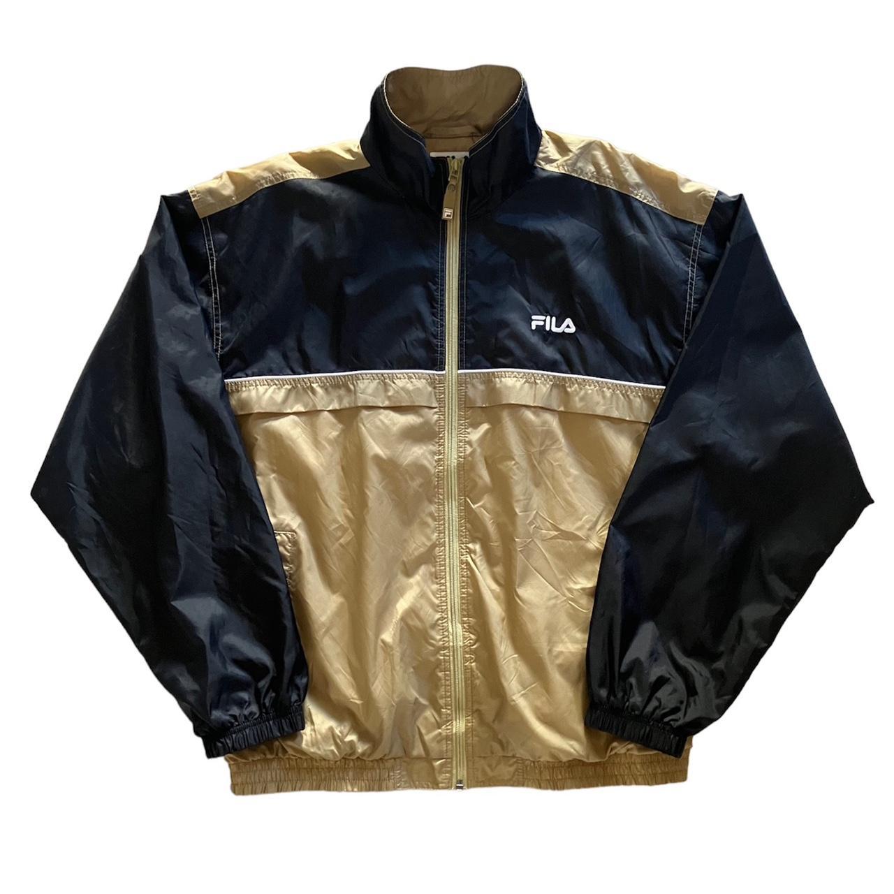 Metallic gold sale fila jacket