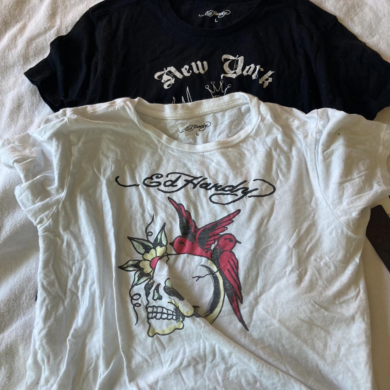 Ed Hardy t-shirts size L - Depop