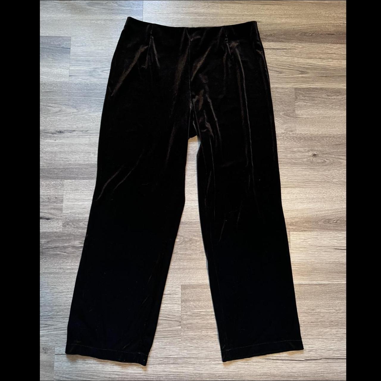 Cropped Women's Velvet Trousers with Elastic Waiste & Pockets