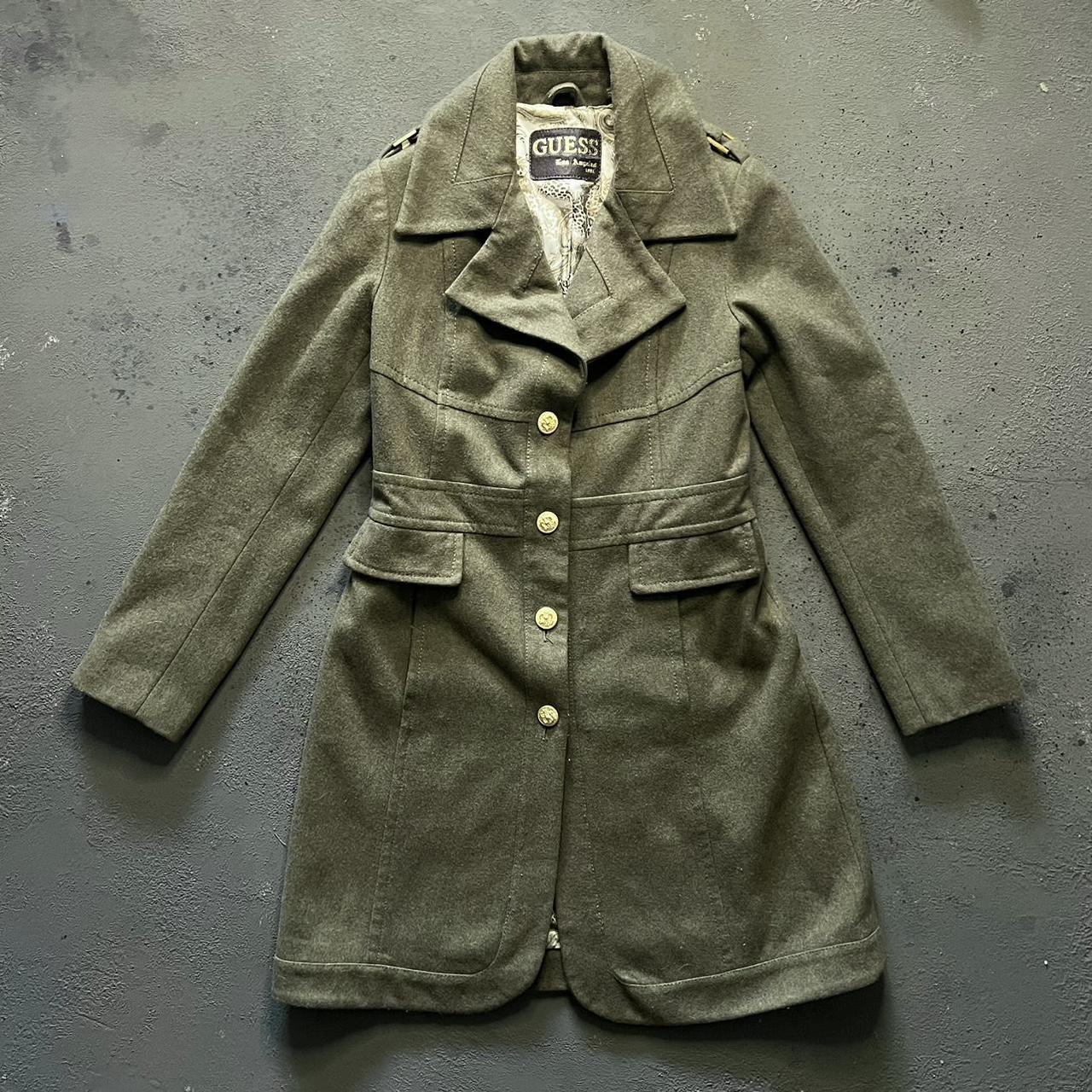 Guess olive store green coat